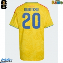 Colombia Juan Fernando Quintero #20 Hjemmedrakt Dame EM 2024 Kortermet